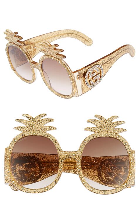 gucci ananas sunglasses|Designer Sunglasses for Women .